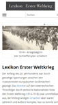 Mobile Screenshot of lexikon-erster-weltkrieg.de